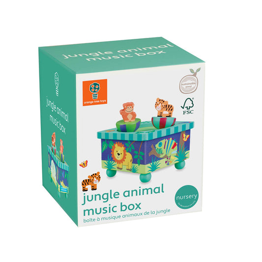 Jungle Animals Wooden Music Box | Orange Tree Toys