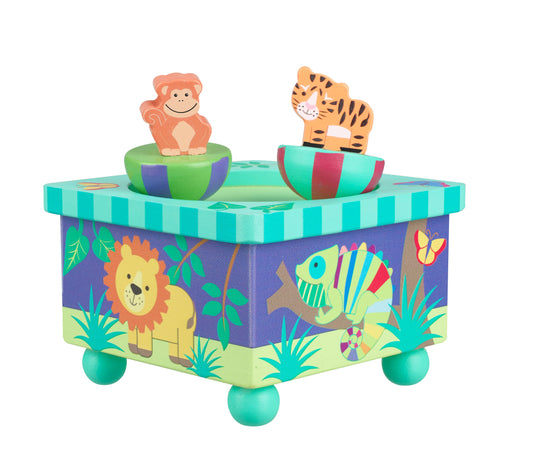 Jungle Animals Wooden Music Box | Orange Tree Toys
