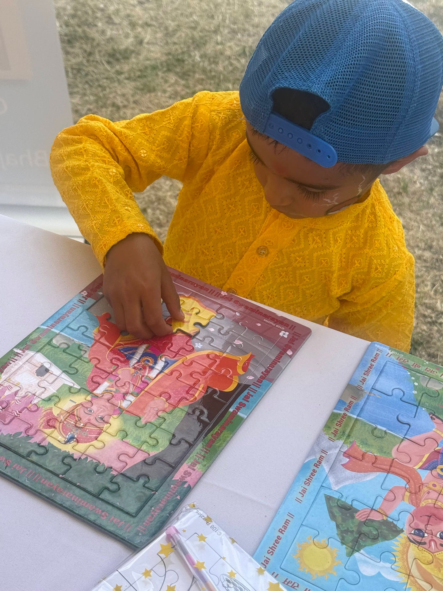 Swaminarayan Bhagwan 45 piece Jigsaw Puzzle: Hindu Kids Diwali Activity