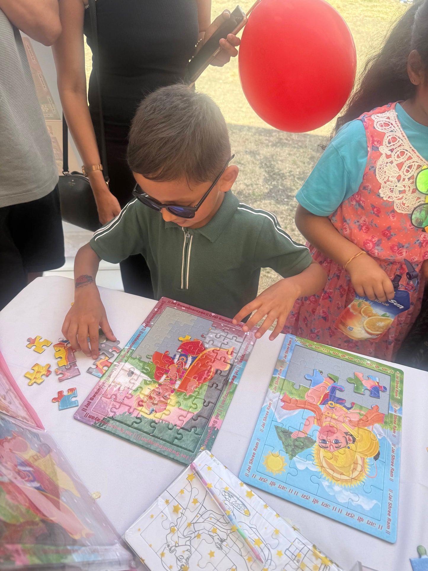 Swaminarayan Bhagwan 45 piece Jigsaw Puzzle: Hindu Kids Diwali Activity