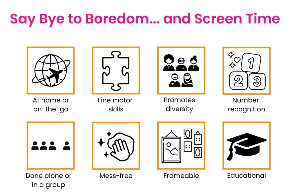 Benefits of Modi Toys rangoli sticker book for classrooms to celebrate Diwali